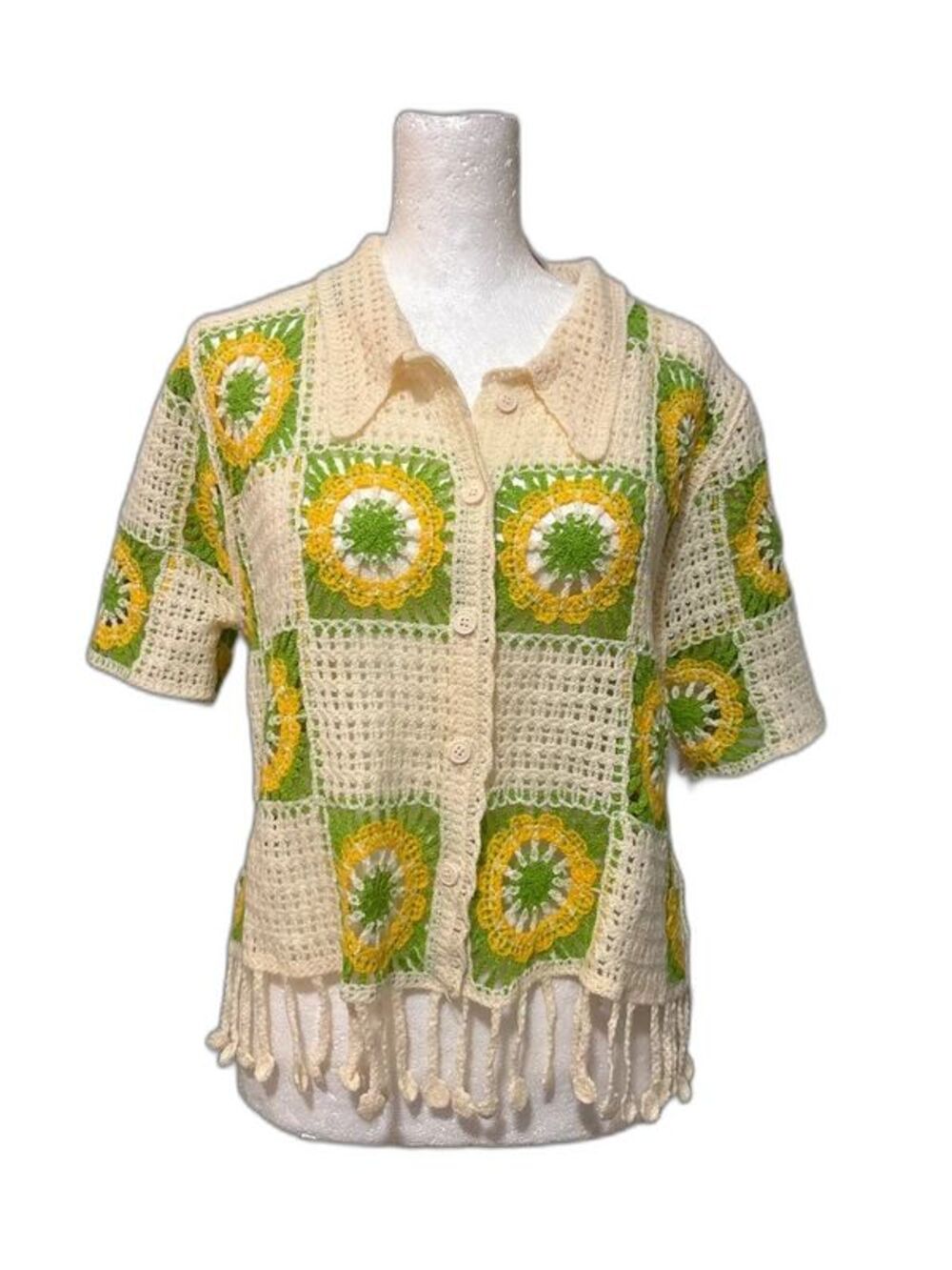 G & D Crochet Top Large
